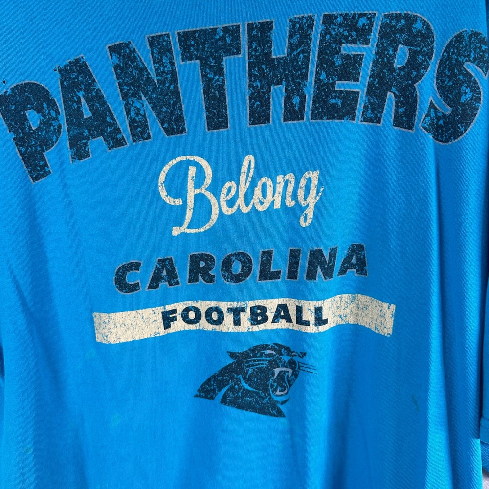 VTG NFL T-Shirt Men 2XL Blue Panthers Belong Carolina Football Retro Vintage VTG - Picture 5 of 15